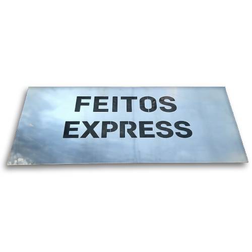 Chapa Personalizada em INOX